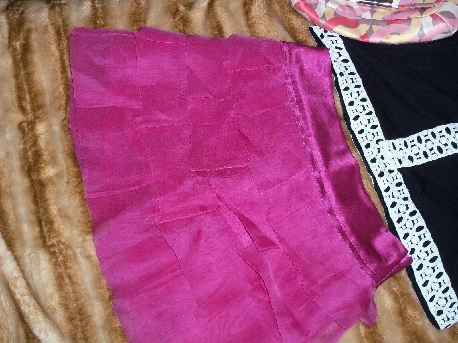 NEW BCBGMAXAZRIA RUFFLE A LINE SKIRT SIZE 4