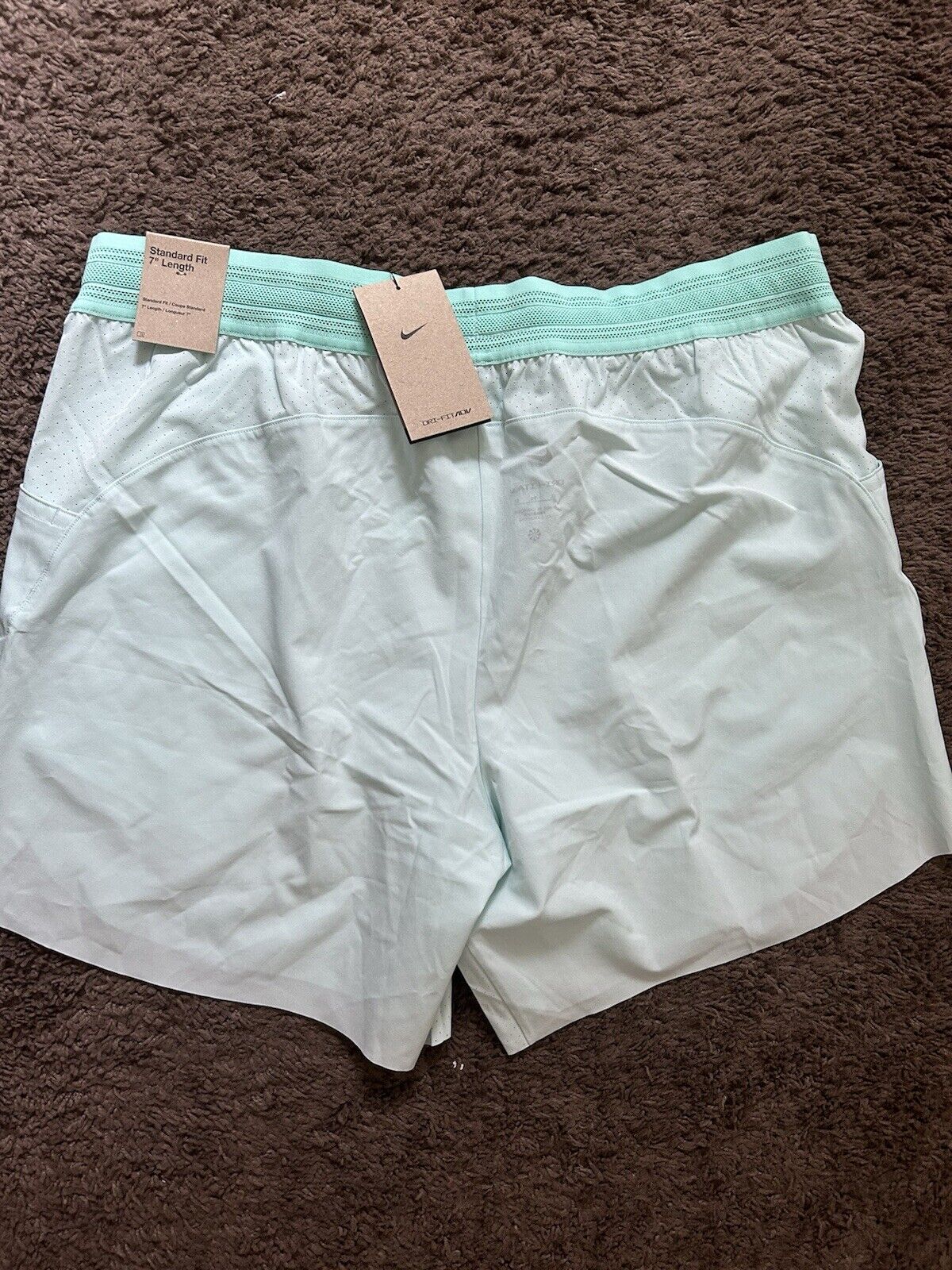 Nike Tennis Shorts Mens XL Rafael Nadal ADV 7 Rafa Bull Jade Ice DV2881-346 ACG