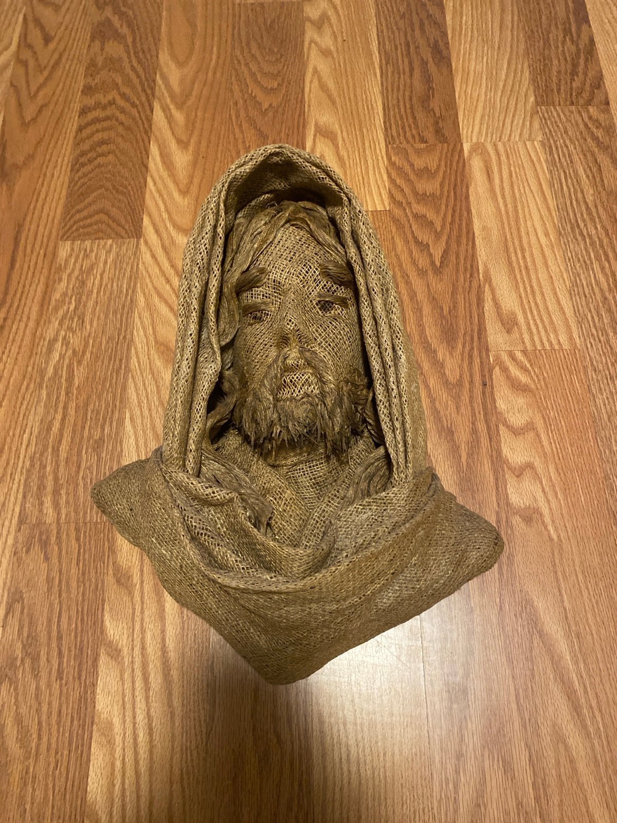 Jesus Christ by Sackcloth & Ashes burlap Handcrafted Sculpture 19 inches