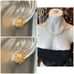14KT & 10KT Yellow Gold Pearl Necklace & Stud Earrings Set