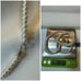 14KT & 10KT Yellow Gold Pearl Necklace & Stud Earrings Set