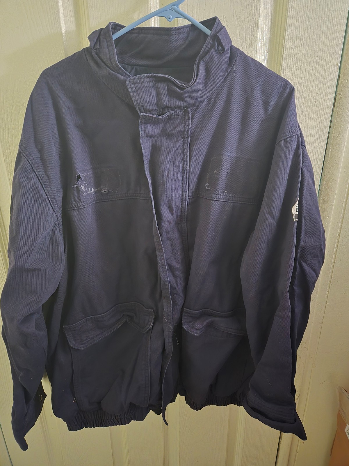 Bulwark FR Jacket Mens Workwear XL Blue JLJ8NV6 2112 Flame Resistant Coat