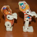 1960'S FISHER PRICE CIRCUS 4 PERFORMERS RINGMASTER, TIGER, CLOWN & BEAR