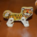 1960'S FISHER PRICE CIRCUS 4 PERFORMERS RINGMASTER, TIGER, CLOWN & BEAR