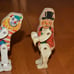 1960'S FISHER PRICE CIRCUS 4 PERFORMERS RINGMASTER, TIGER, CLOWN & BEAR