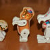1960'S FISHER PRICE CIRCUS 4 PERFORMERS RINGMASTER, TIGER, CLOWN & BEAR