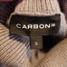 Carbon38 Cropped Turtle Neck Cable Knit Sweater - Gray S