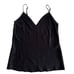 FRAME Satin Lounge Camisole Black Size Large Basic Tank V Neck Spaghetti Strap