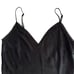FRAME Satin Lounge Camisole Black Size Large Basic Tank V Neck Spaghetti Strap