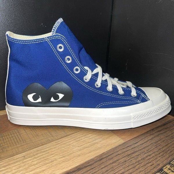 Converse Chuck Taylor All-Star 70s Hi Comme des Garcons PLAY Blue 171846C Sz 6