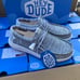 Hey Dude Men’s Wally H2O Mix Shoes Sox Metal Grey Loafers Airflow Sizes 8-14 New