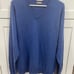 Peter Millar Men's Blue Cashmere V-Neck Pullover Sweater Size L
