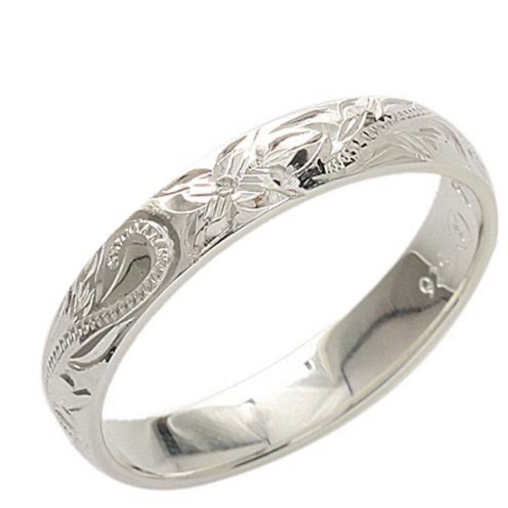 4mm Scrolling Rings 925 silver