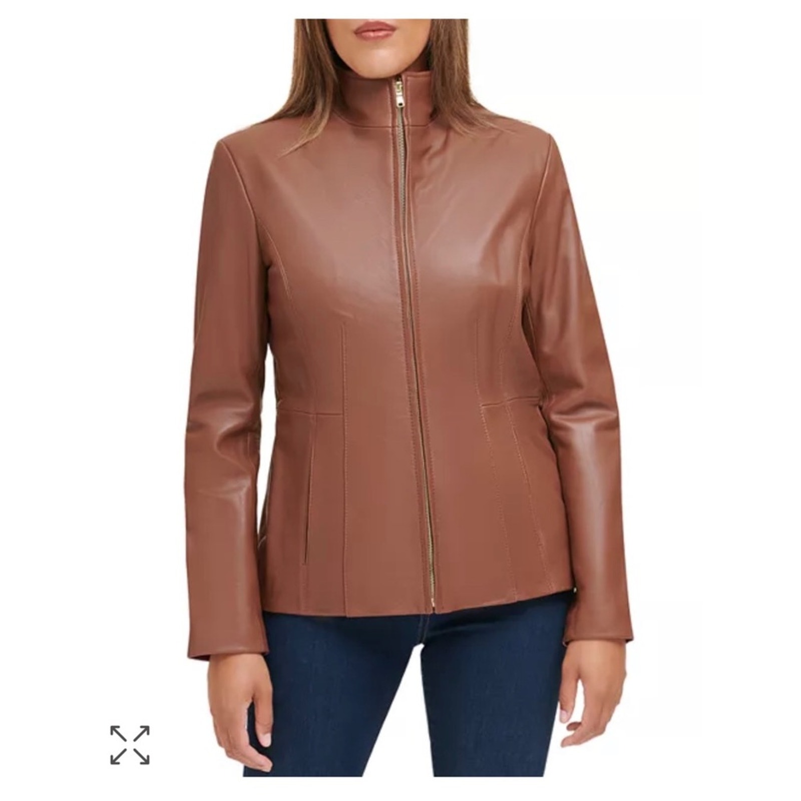 Cole Haan - NWT Fitted Leather Jacket