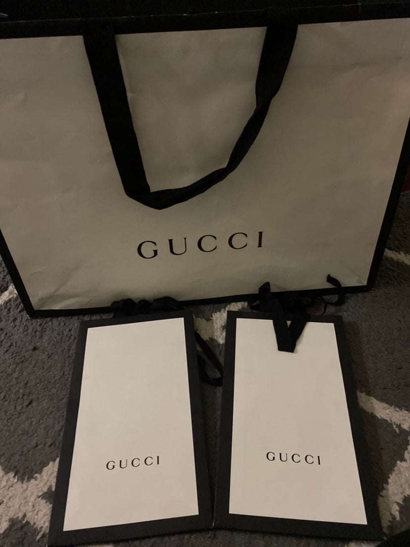 Gucci paper bag