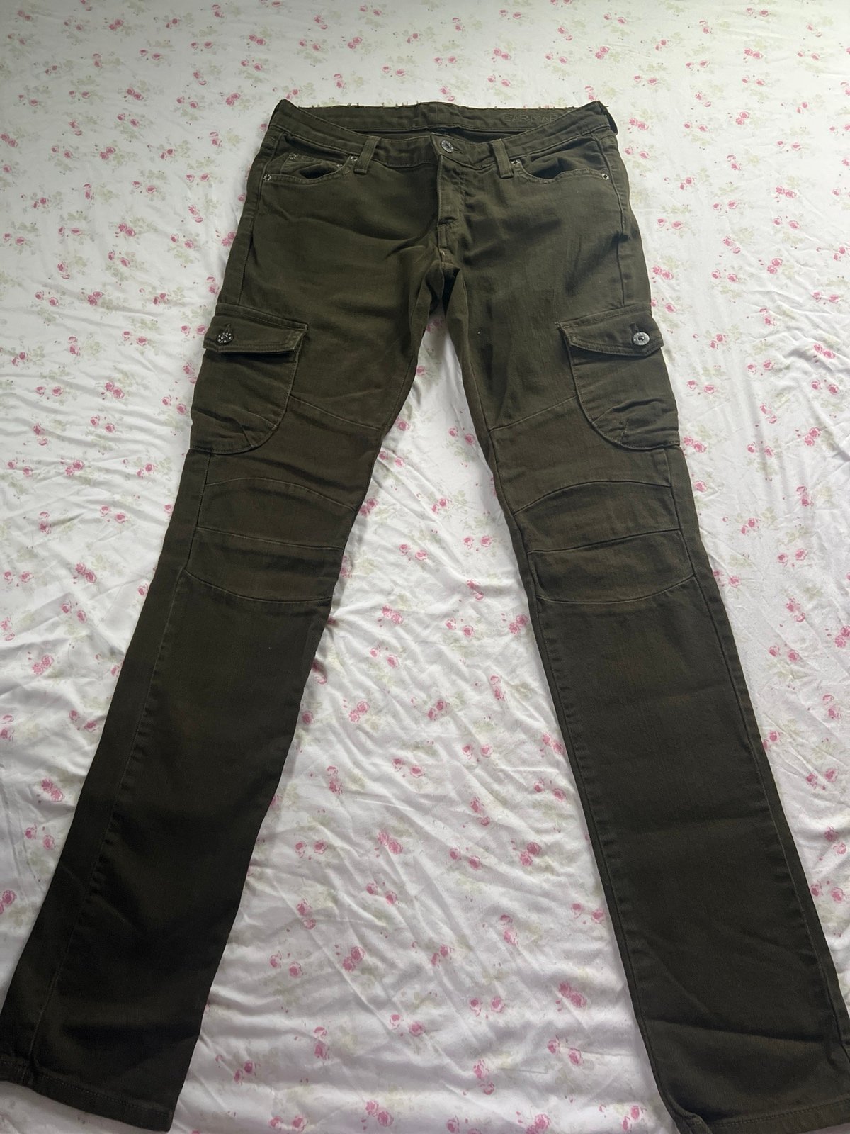CARMAR Olive Green Slim Fit Cargo Pant