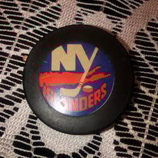 Islanders game used Hockey Puck