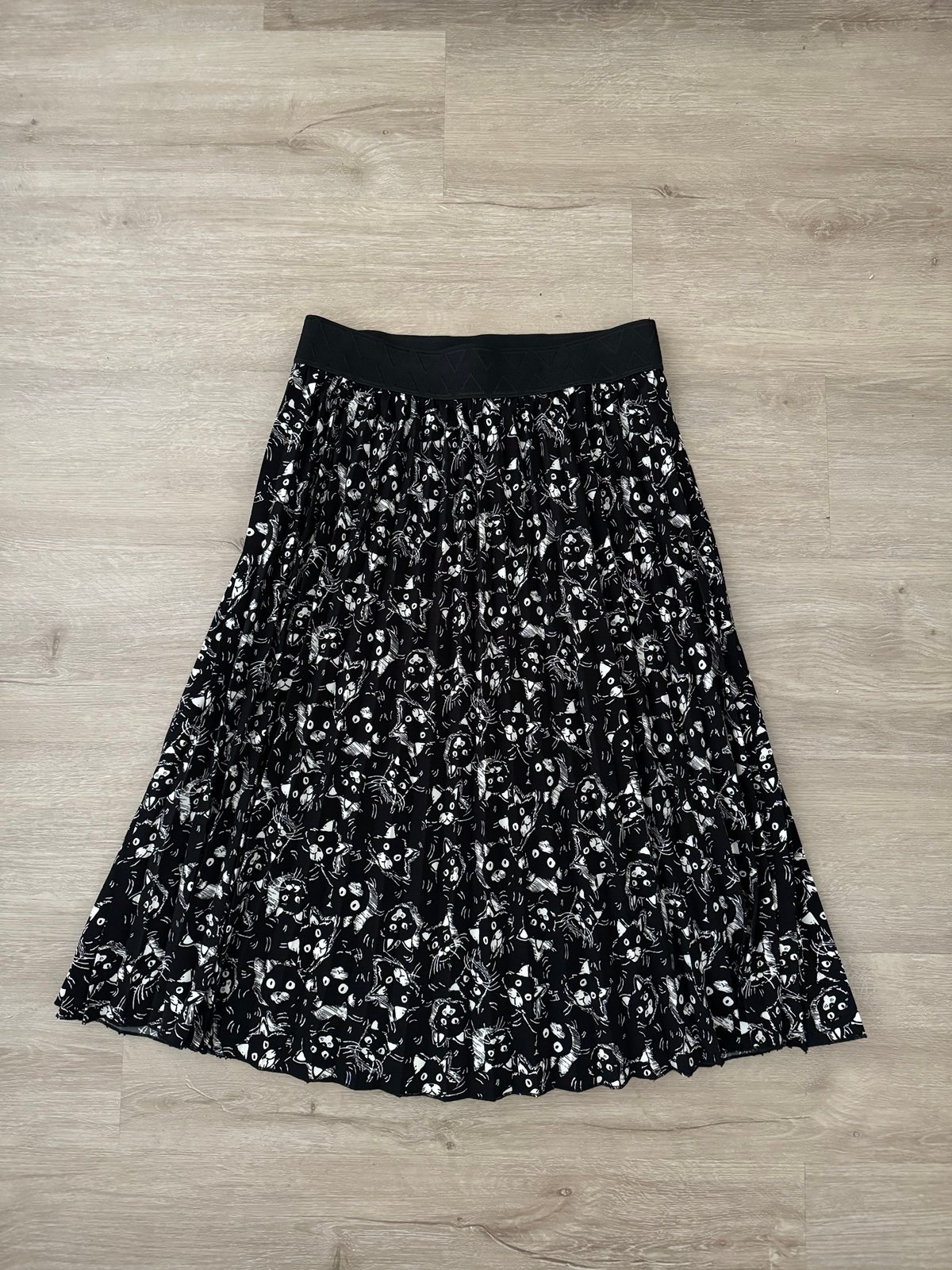 NEW Size S Small Lularoe Jill Skirt Black White Cats