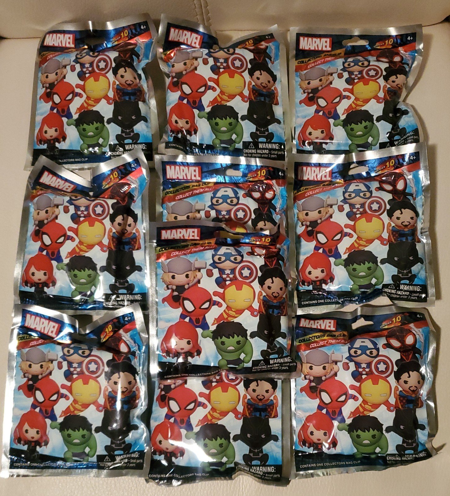 Marvel Series 10 Collectors Bag Clip Bundle