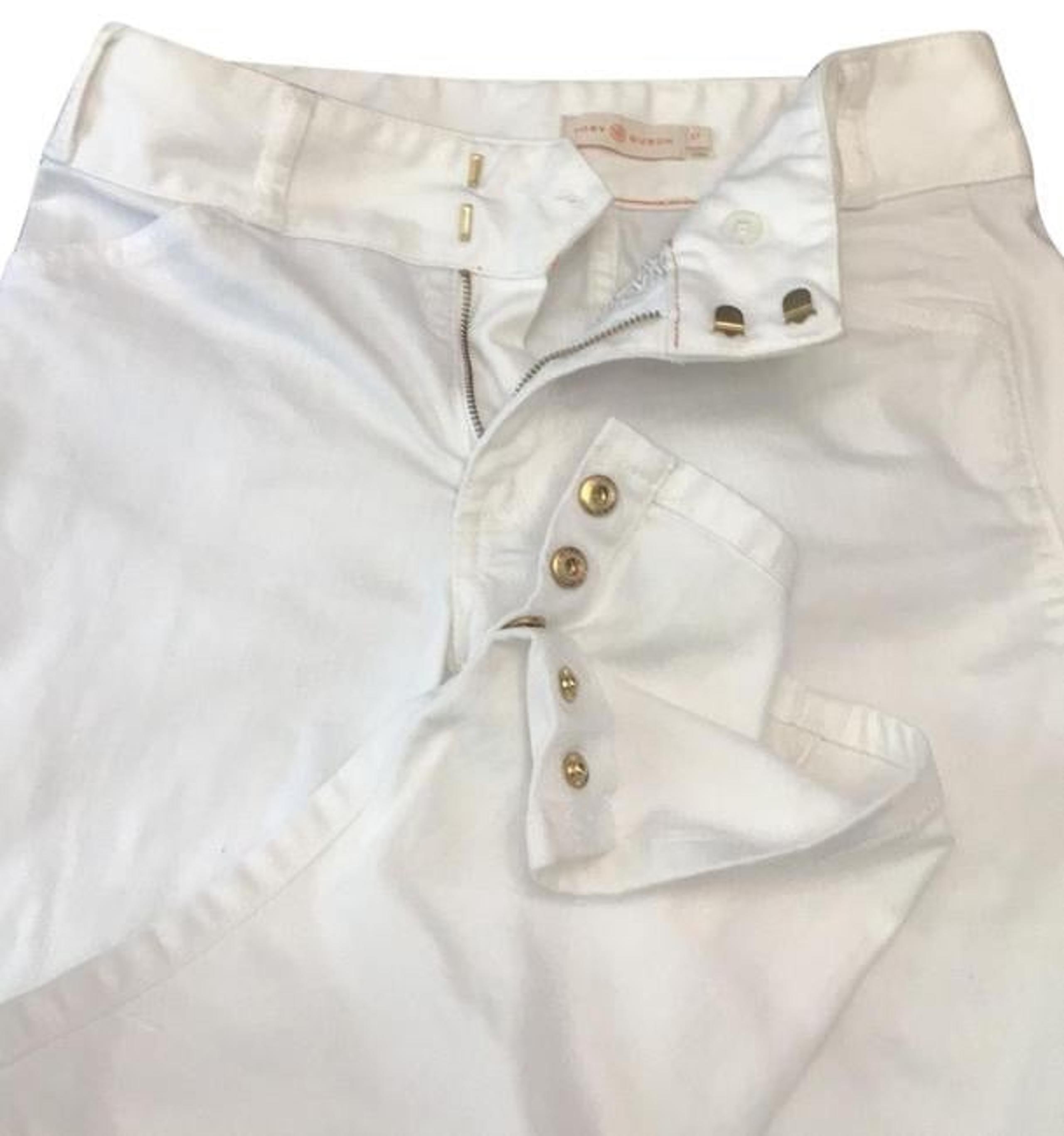 Tory Burch White Capri/Cropped Jeans