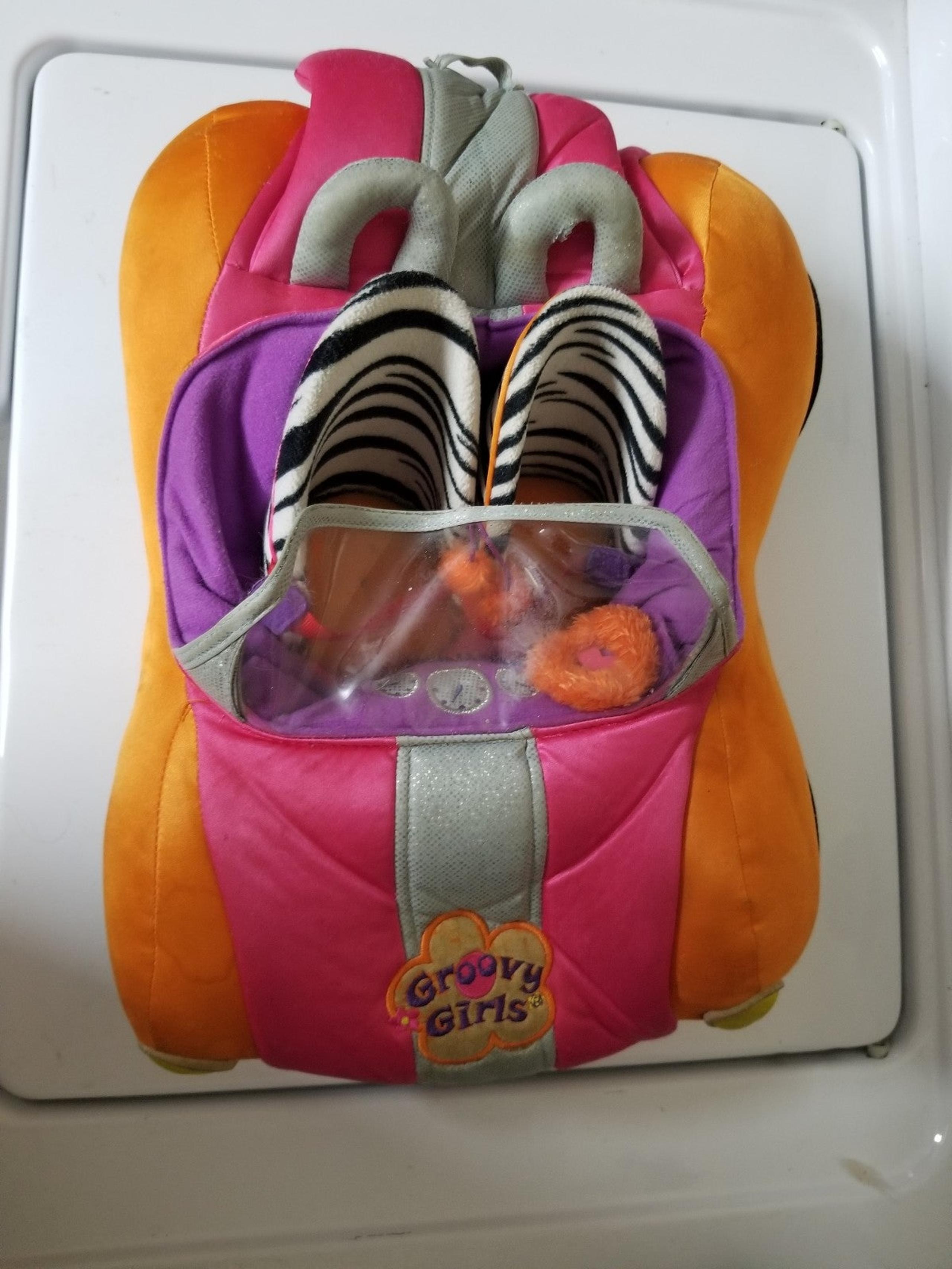 Groovy Girls Orange and Pink Retro 70's Car Plush