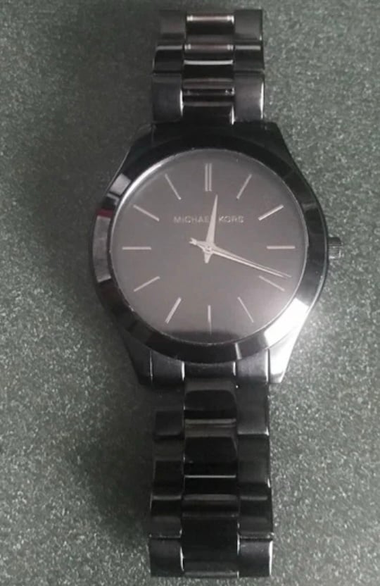 Michael Kors Black Slim Runway Watch MK-8672
