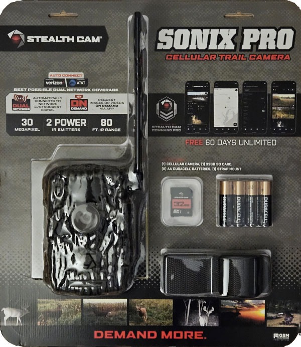 New! Stealth Cam Sonix Pro Cellular Digital Trail Camera, AT&T or Verizon