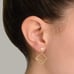 Women's gold-plated geometric earrings
