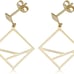 Women's gold-plated geometric earrings