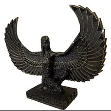 Goddess Isis Statuette, Egyptian Statue 9x12”x4”