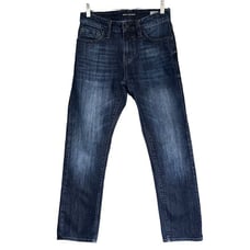 Mavi Jeans Zach Regular Rise Straight Leg Stretch Jeans Dark Maui 29W 30W