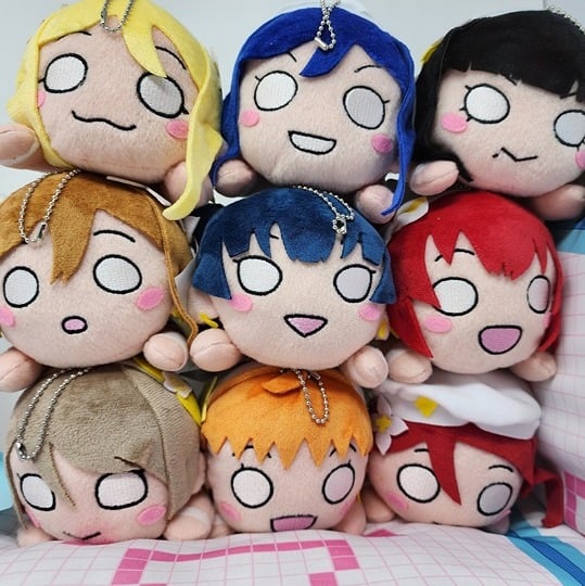 Love Live Sunshine - Next Sparkling!! Full set of 9 Nesoberi Plush Keychains