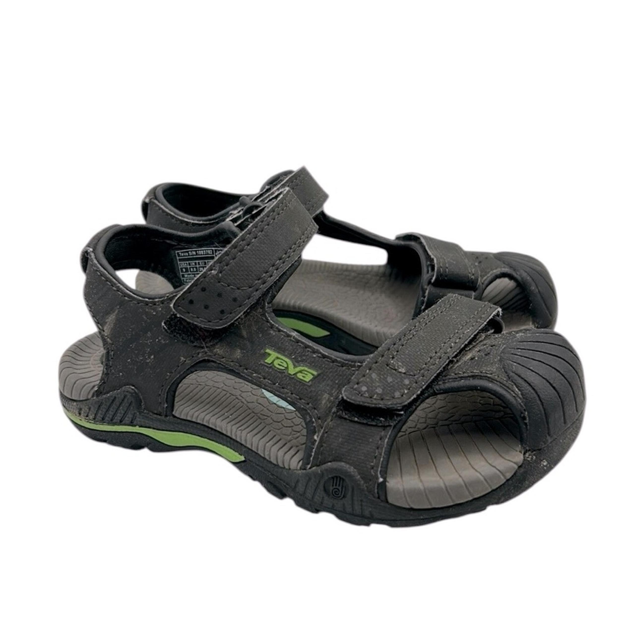 Teva Boy's Waterproof Sport Summer Outdoor Black Sandal's Youth Size 9