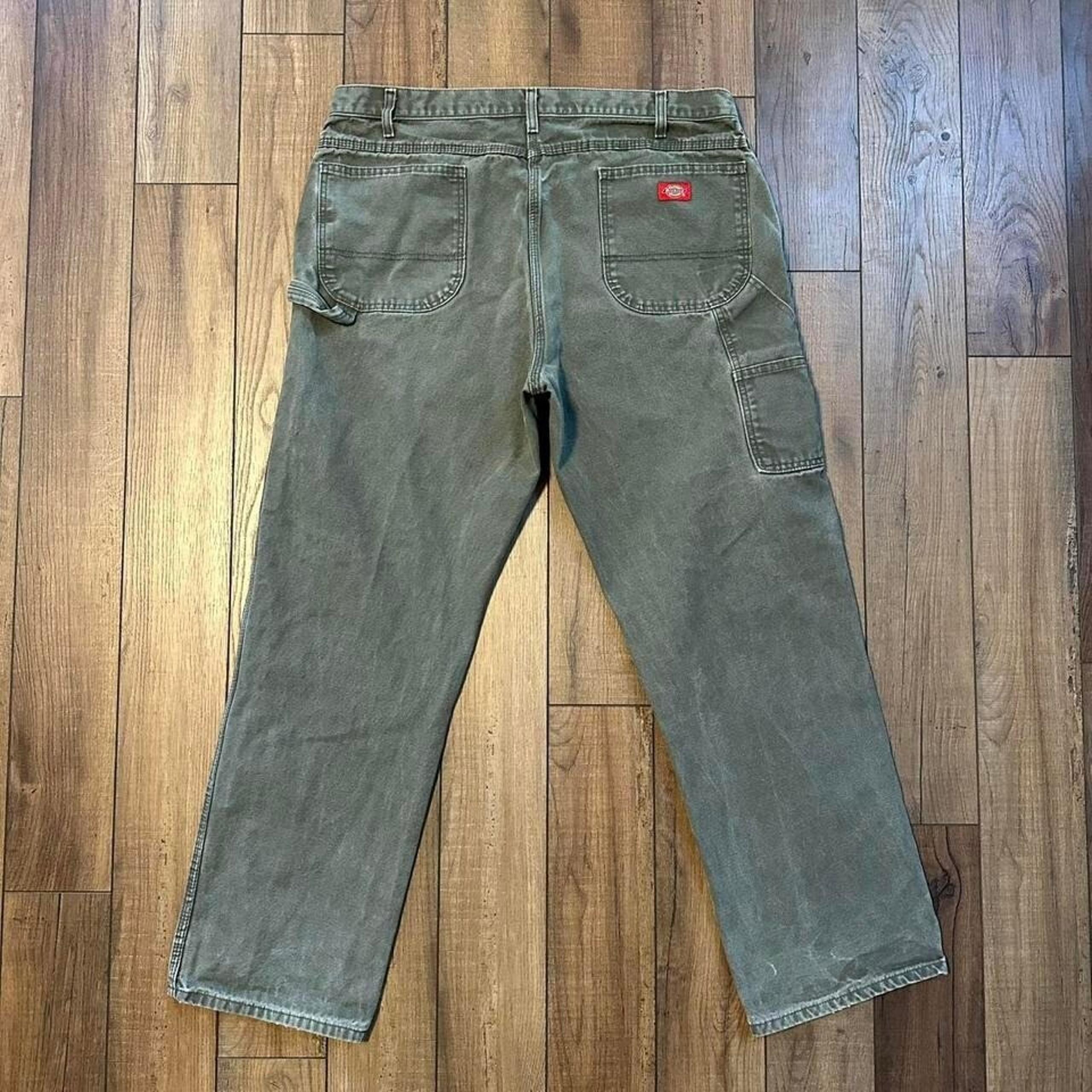 Vintage dickies green baggy carpenter jeans size 40 x 32