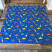 Vintage Ikea raining cats and dogs umbrella print curtains RARE