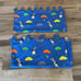 Vintage Ikea raining cats and dogs umbrella print curtains RARE