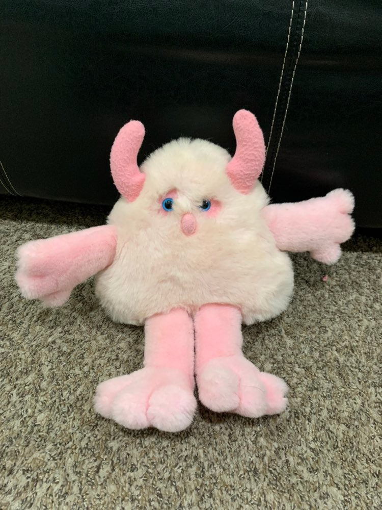 Vintage Francesca Co Pink Monster Plush 1986