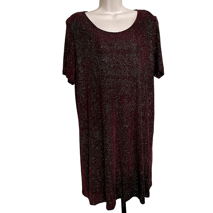 Vintage Decked Out Formal Drape Dress New With Tags Plus Size 1X USA u
