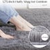 Fluffy Shag Area Rug, 4x6 Grey Rugs for Bedroom, Soft Plush Area Rugs