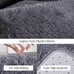 Fluffy Shag Area Rug, 4x6 Grey Rugs for Bedroom, Soft Plush Area Rugs