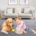 Fluffy Shag Area Rug, 4x6 Grey Rugs for Bedroom, Soft Plush Area Rugs