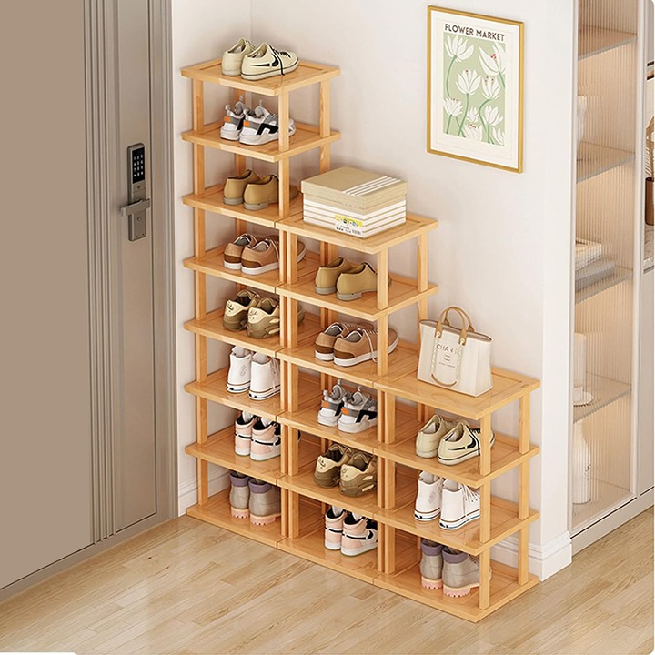 Vertical Shoe Rack for Small Spaces -8S96