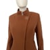 NEW WOMEN WINTER WOOL COAT ASYMMETRIC SNAP FRONT REAL RACCOON FUR COLLAR JACKET