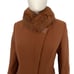 NEW WOMEN WINTER WOOL COAT ASYMMETRIC SNAP FRONT REAL RACCOON FUR COLLAR JACKET