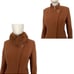 NEW WOMEN WINTER WOOL COAT ASYMMETRIC SNAP FRONT REAL RACCOON FUR COLLAR JACKET