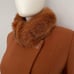 NEW WOMEN WINTER WOOL COAT ASYMMETRIC SNAP FRONT REAL RACCOON FUR COLLAR JACKET