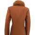 NEW WOMEN WINTER WOOL COAT ASYMMETRIC SNAP FRONT REAL RACCOON FUR COLLAR JACKET