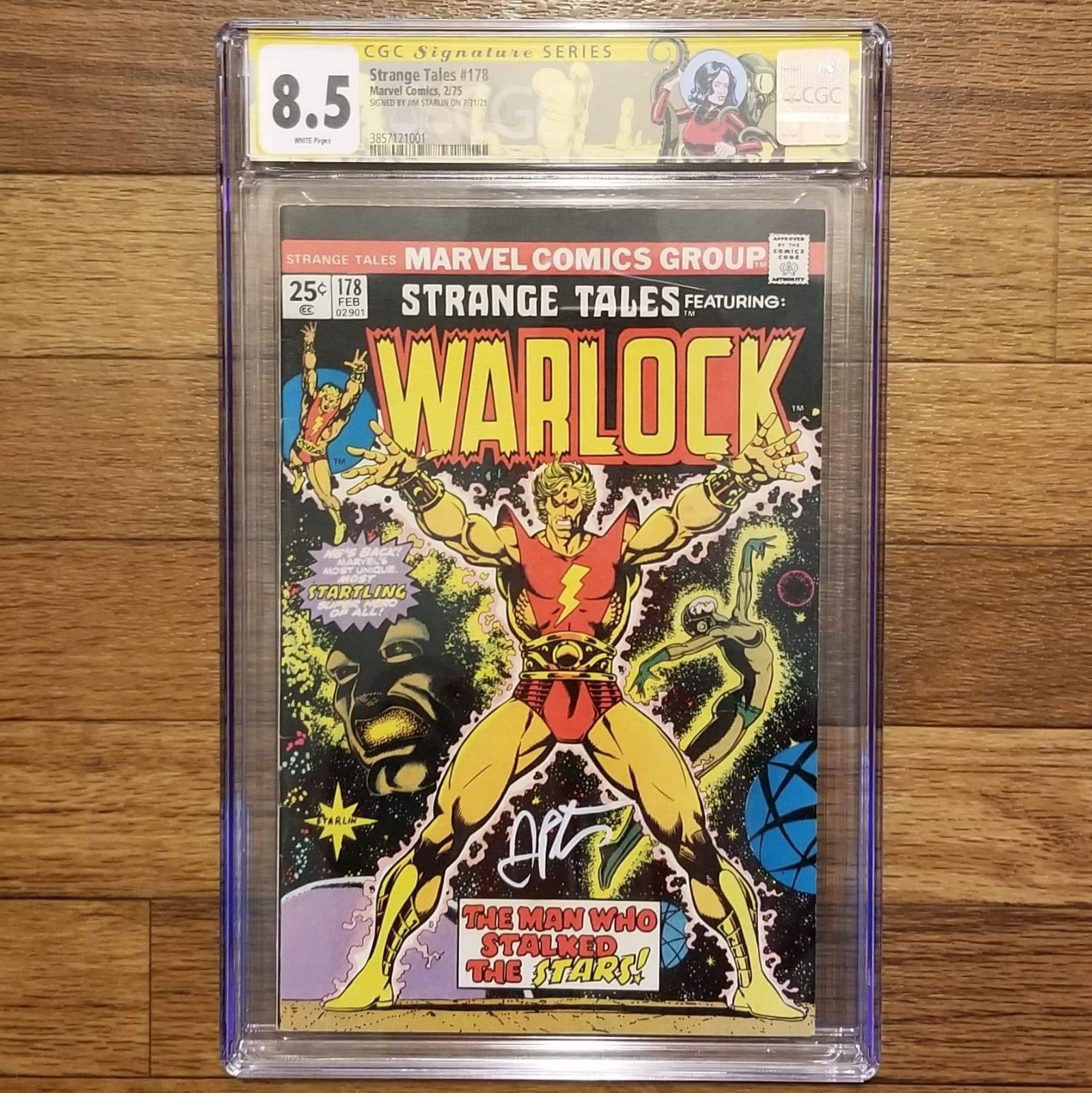 Strange Tales 178 (1975, 1st Magus) SS CGC 8.5 - signed by Jim Starlin