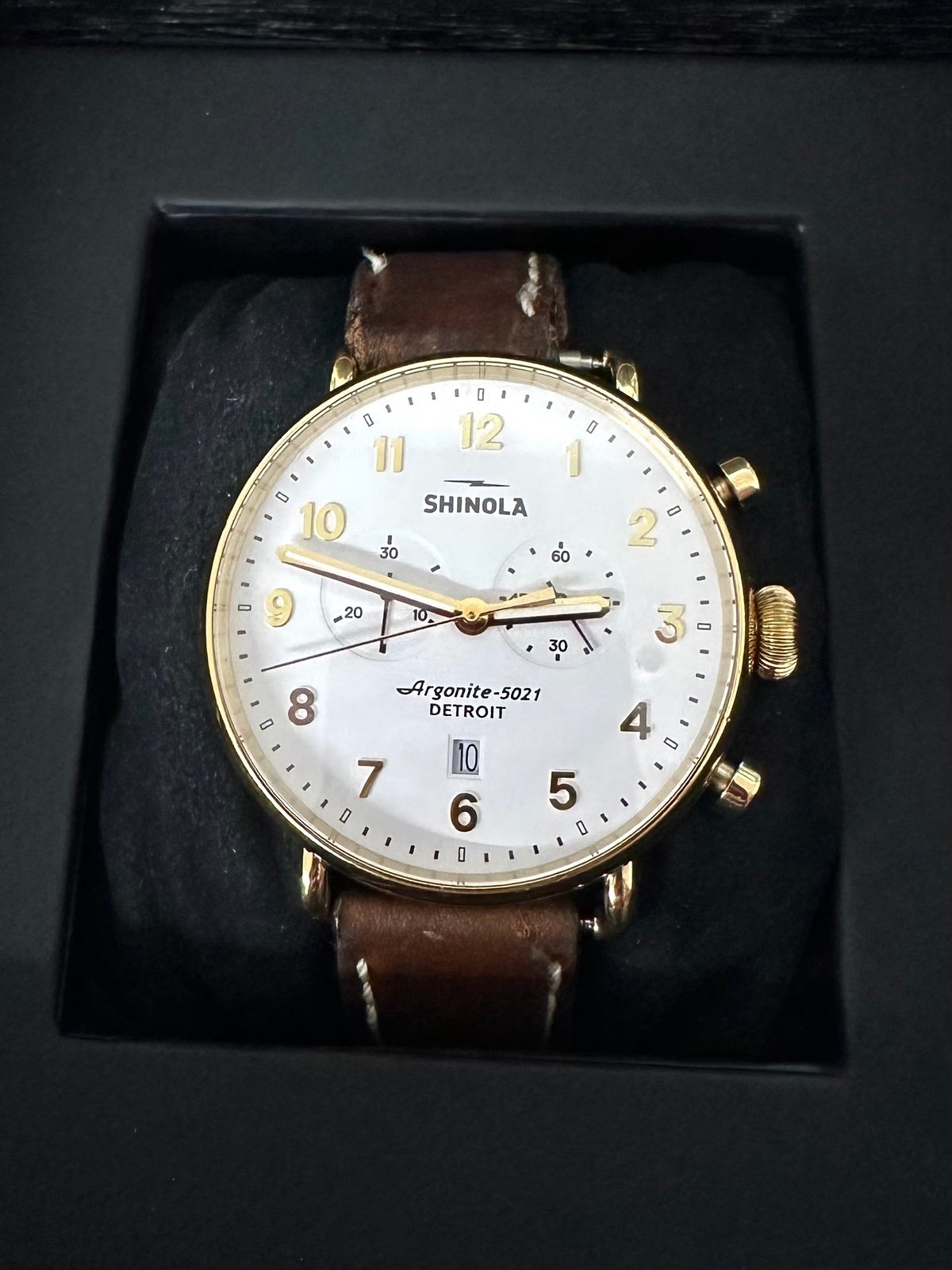 Shinola “Canfield Chronograph” Wrist Watch