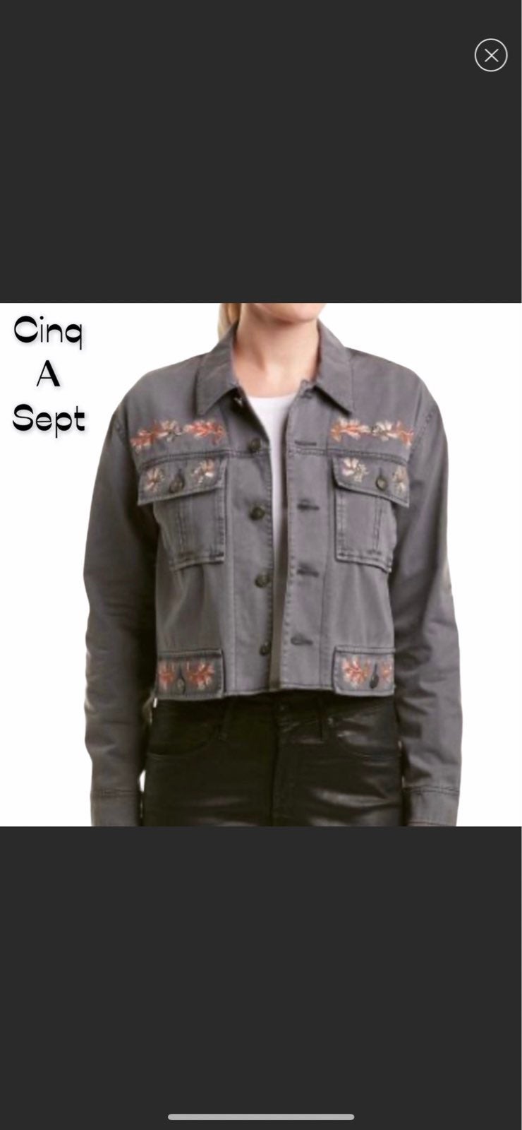Cinq á Sept Folk Cropped Canyon Jacket